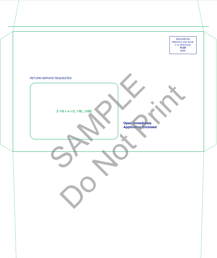 VA Medicaid Renewal application envelope sample